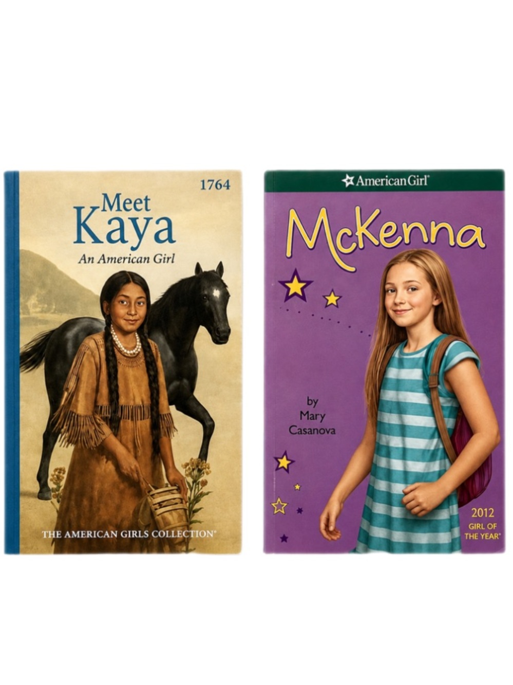 American Girl Meet Kaya & McKenna Paperback Books Lot of 2